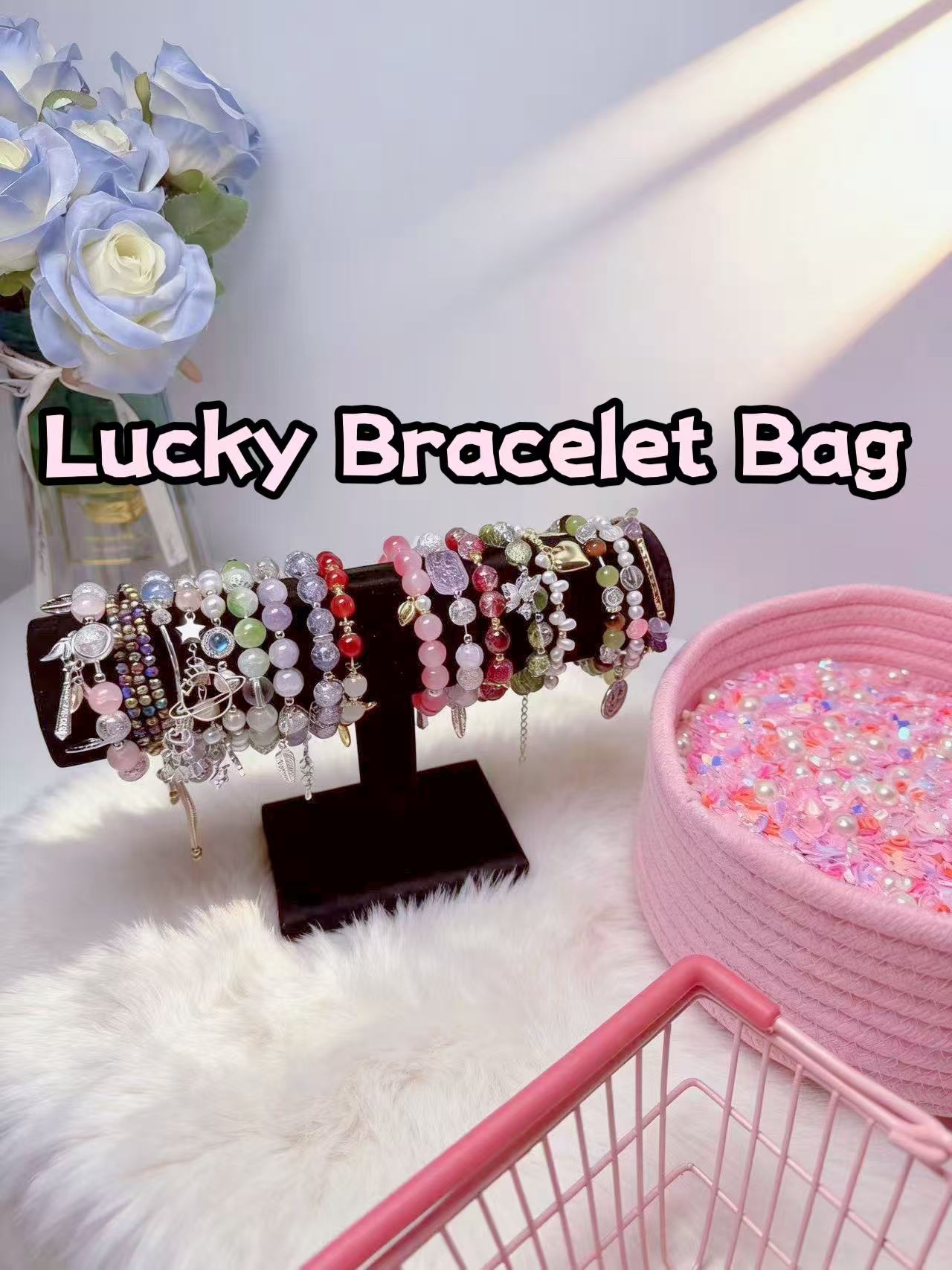Lucky bracelet bag -5 bags (at least 7 bracelets)