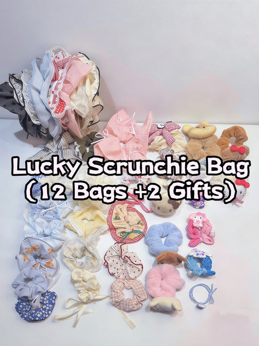 Lucky Scrunchie Bag-12 Bags + 2Gifts